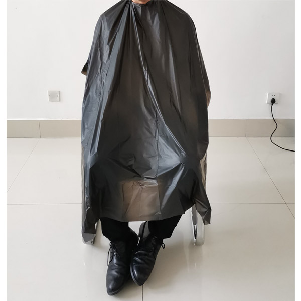 Biodegradable Hairdressing Cape ,barber Cape,plastic Cape,salon Apron,hairdressing gown